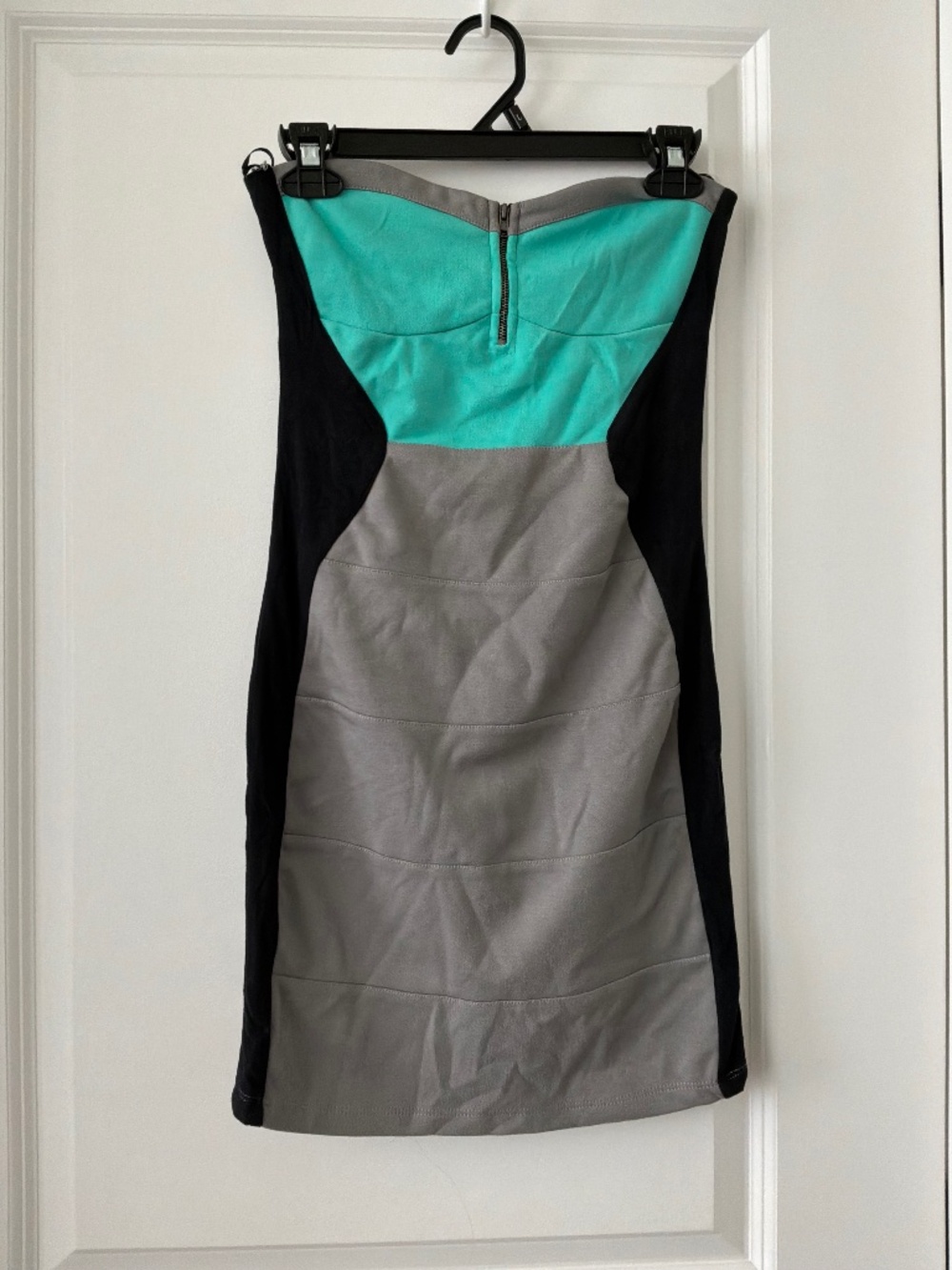 Poof Color Block Strapless Bodycon Dress Size Small